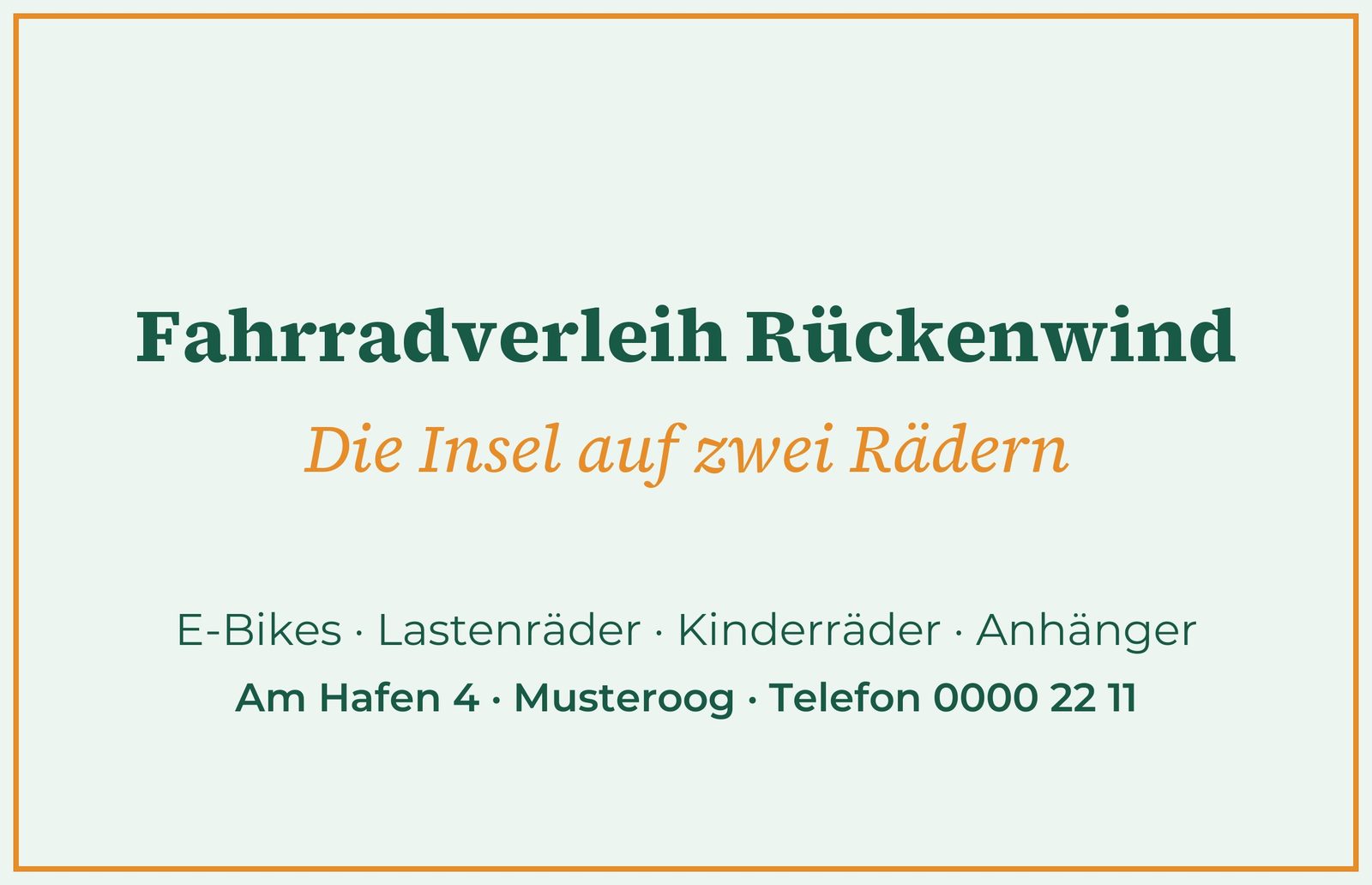 Fahrradverleih Rückenwind